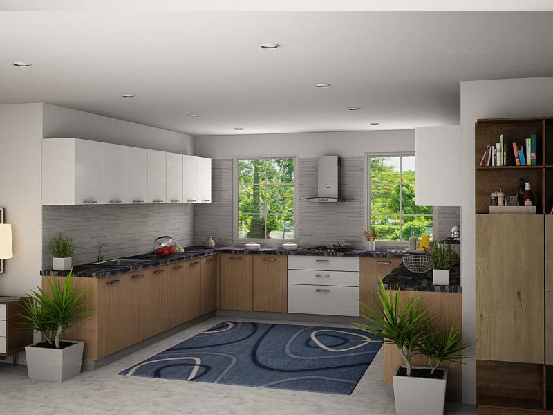 Functional Modular Kitchen Design in U Shape for Homes | HomeLane