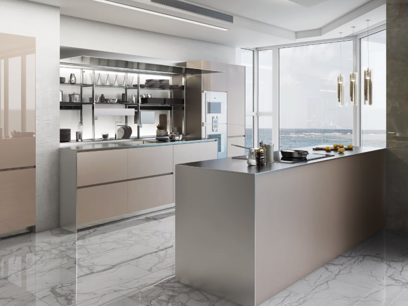 Mojave Desert Modular Kitchen Design for Luxury Homes | HomeLane