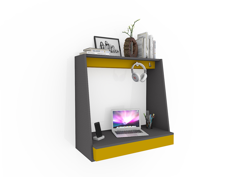 Home Office Furniture Dash Wall Mounted Study Table HomeLane