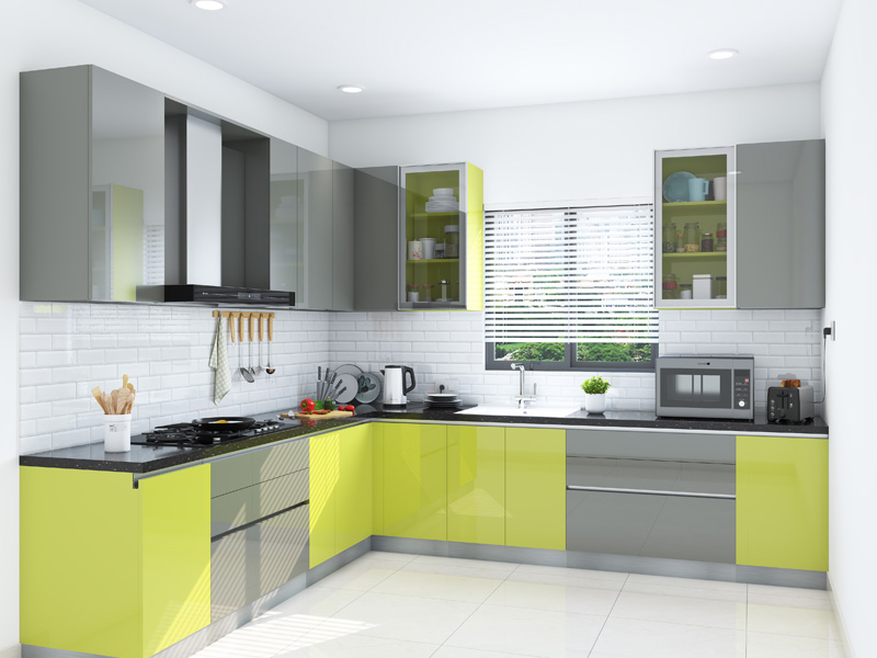 l shape kitchen design india