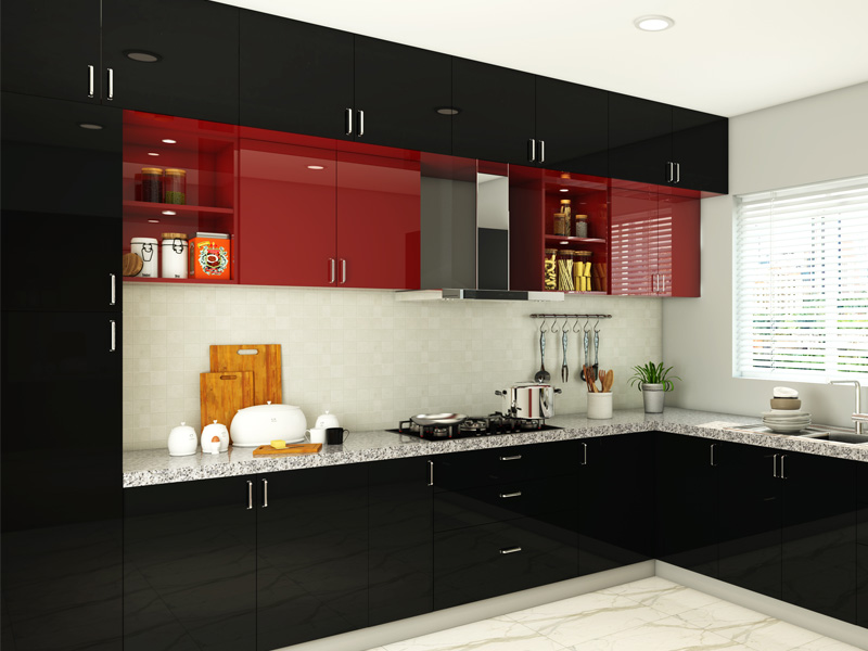 Modular Kitchen Designs Lucknow / Modular Kitchen Red Or White Colour