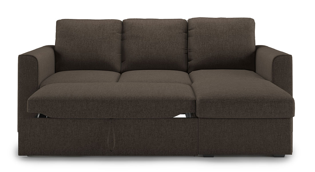 Peckham Sectional Sofa Cum Bed With Ottoman